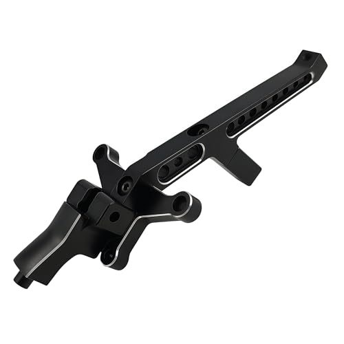 Aluminum Front Chassis Brace for 1/8 Sledge 4WD RC Truck (Black) | Alloy,95076-4,9520,Monster Truck,Upgrade Parts,CNC Machined,High Strength,Precision Fit,Wear Resistant - color: Black