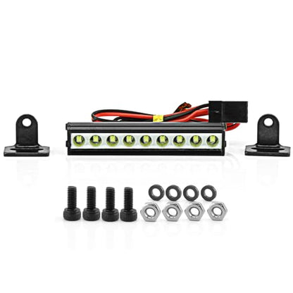 RC Light Bar Led Lights inch Metal Roof Lamp Super Bright Light Kit for TRX4 Traxxas SCX10 90046 D90 Axial RGT R96 1/8,1/10/,1/12,1/16,1/18 RC Crawler Car (146mm)