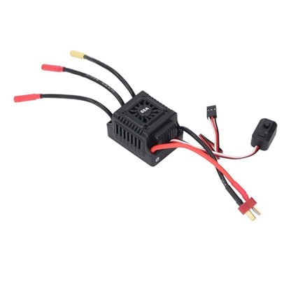 Brushless RC ESC Water Proof Electronic Speed Controller for 1/10 1/12 1/14 1/16 RC Cars, 2 to 3S Lipo Battery Compatible, High Performance, Easy Installation (60A)