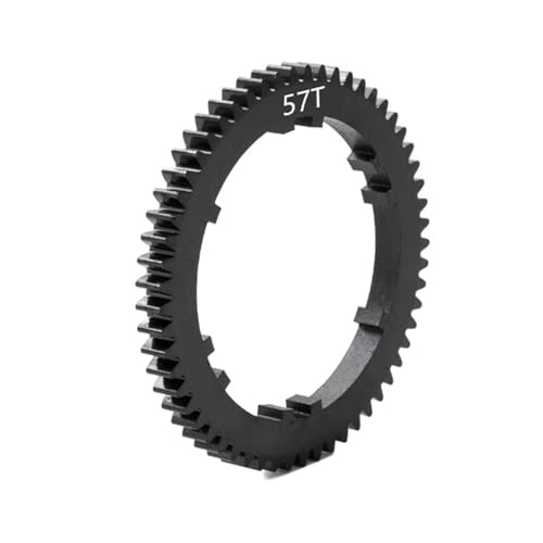 Reinforced Steel 57T Spur Gear for Arrma Mojave 4S 4X4 BLX 1/8 RC Car Upgrades Parts(Black)