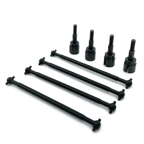 Rc Upgrade Spare Parts for HSP 94111 1/10 Steel Metal Drive Shaft 89.5mm Dogbone 08029 and Stub Axle 02033 RC Car Upgrade Replacement Spare Parts(Black) - color: Black