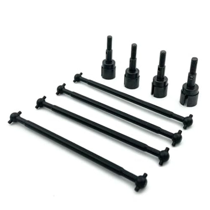 Rc Upgrade Spare Parts for HSP 94111 1/10 Steel Metal Drive Shaft 89.5mm Dogbone 08029 and Stub Axle 02033 RC Car Upgrade Replacement Spare Parts(Black) - color: Black