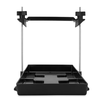 Camco RV Large Battery Hold-Down Tray - Holds Automotive, RV, and Marine Batteries to Stop Movement During Transportation (55404) - color: black, size: 1 Count (Pack of 1)