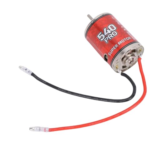 540 Brushed Motor Iron Copper 12T RC Brushed Motor High Torsion Low Noise Two Way Bearing Strong Magnetic Force for RC Car Boat Trunk HSP