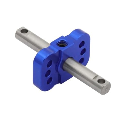 COMODO Metal Differential Locker Spool for 1/10 RC Car 2WD Drivetrain Upgrade – CNC Aluminum Hub Stainless Steel Shaft Replacement Part(Blue) - color: Blue