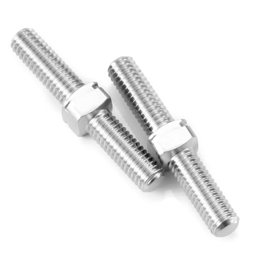 RCHUBAM 2PCS RC Turnbuckles Camber M3 Link Rod for 1/10 TRX-4 Slash 4X4 | 1 Pairs 14mm-50mm Suspension Rod,Alloy Steering Linkage Tie Rods - style: 20mm