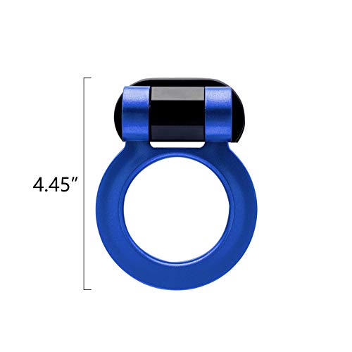 x xotic tech JDM Track Racing Style Bumper Trailer Tow Hook Ring Decoration Sticker Universal Fit All Car Truck SUV, Blue - color: Blue
