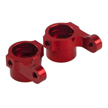 Upper & Lower Swing Arm Wheel Hex Adapter Steering Block Swing Arm Mount Steering Cup w/Bearing Set Compatible with WPL D12 1/10 RC Car Upgrade Part (Red) - color: Red