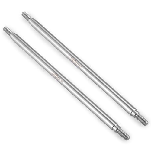 Stainless Steel Steering Links 140mm 1 Pair for SCX10 TRX4 | 1/10 Scale Upgrades RC Crawler Car Accessories - size: 140mm