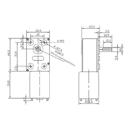 DC Worm Gear Motor 370WG 12V DC 160RPM Self-Locking Reversible for DIY Mini Geared Motor - size: 12V, style: 160 RPM