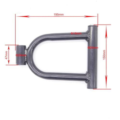 Front Suspension Swing Arm Upper and Lower A Arm Set 195mm Compatible with 49cc 50cc 110cc Youth ATV Quad Bike Buggy Go Kart