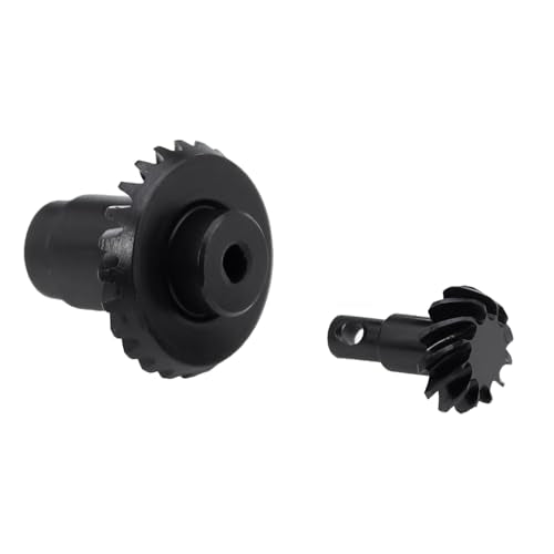 4Pcs 12/20T or 12/24T Steel Alloy Overdrive Helical Axle Gear Set for FMS 1/24 FCX24 FCX18 RC Crawler Car Metal Gear Upgrade Part (12/20T)