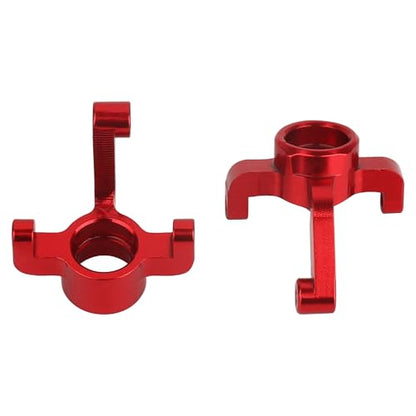 8 Sets Aluminum Steering Knuckles, C Hubs Front Rear Shock Mount Suspension Arms Transmission Cover Wheel Hex for 1/24 Buggy Losi Micro-B Upgrade (red)-964 - color: Red