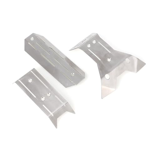 LCX Racing 1/16 RC Truck Stainless Steel Chassis Guard Protector Skid Plate Armor for Traxxas Mini-Maxx, Upgrades Parts Accessories