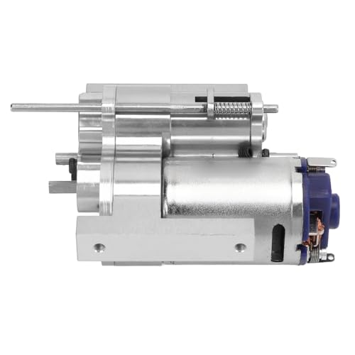 2 Speed Aluminum Gearbox, Metal Transmission Kit for WPL B16 B36 RC Crawler, Upgrade Parts for MN D90 D91 Off-Road Car - color: Silver