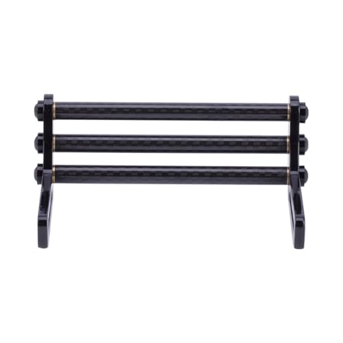 LCG Bumper Carbon Fiber Front Bumper Optimum Approach Angle for 1/10 RC Crawler SCX10 TRX4 Dodge Power Wagon Cab Cliffhanger (Black) - color: Black