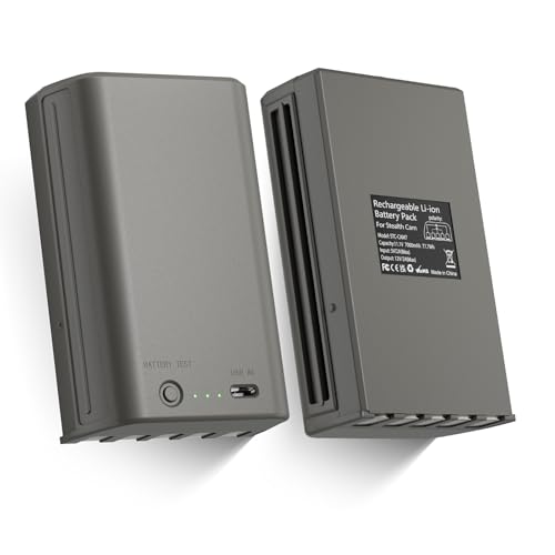 2 Pack Rechargeable Lithium Battery Pack | Compatible with Stealth Cam Trail Camera Deceptor, Fusion, Connect MAX and Flashback
