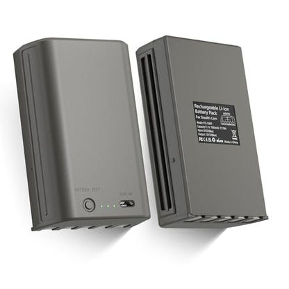 2 Pack Rechargeable Lithium Battery Pack | Compatible with Stealth Cam Trail Camera Deceptor, Fusion, Connect MAX and Flashback