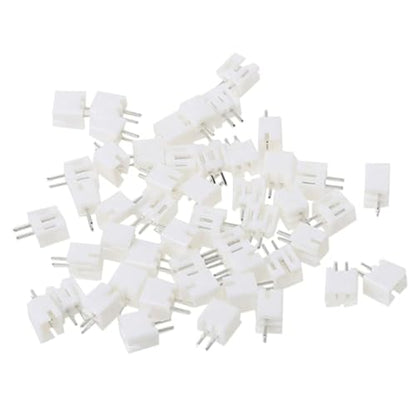 50PCS 25 Sets Mini Micro JST-PH 2.0mm 2 Pin Male Connector with 100mm Silicone Wire Cables and Female Socket JST PH 2.0 Connector Kit 22AWG - 10CM