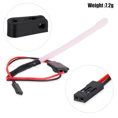 1/10 RC LED Light Bar Roof Strip Tube Lamp Tail Light Kit Bumper Light Compatible with Traxxas RC Car Truck Crawler Tamiya Losi HPI Rustler Axial Upgrade Parts