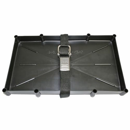 T-H Marine Battery Holder Tray with Stainless Steel Buckle for 31 Series Batteries - Durable Marine & RV Battery Holder with Secure Buckle & Easy Installation, Corrosion Resistant, NMMA Certified
