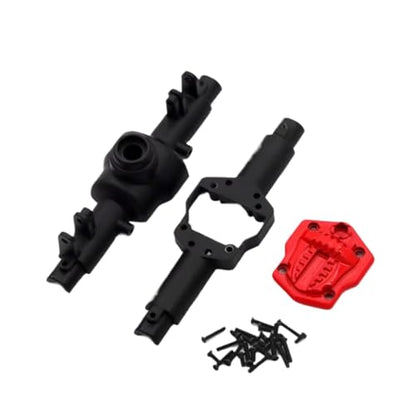 for Mn128 for Model Mn86 G500 1/12 Scale Upgrade Parts Remote Control Rc Crawler Car Accessories Front and Rear Assembly Shell Metal RC Car Repair Kit(Black) - color: Black
