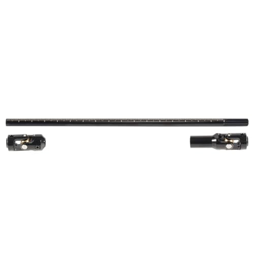 2pcs Steel Driveshaft 68-229mm Cut-to-Length for 1/10 SCX10 RC Crawler | Upgrade your 1/10 crawler with durable universal joint shafts.Severable design fits LCG rigs Capra Chassis.Easy DIY install. - color: 2pcs Black