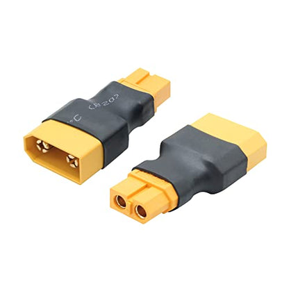 XT60 Female to XT90 Male Connector Converter, Adapter for RC Lipo Battery Charger Charging or XT60/XT90 Plugs Converting (2Pcs) | XT90 Male to XT60 Female RC Battery Conversion Plug, Plug and Play, for RC Lipo Battery ESC/Charger - 2Pcs - style: 2Pcs - XT
