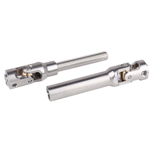 2pcs Hobbyfire 1/10 RC Crawler Drive Shafts Stainless Steel Universal Joint Driveshaft for Axial SCX10 II III Traxxas TRX4 Redcat Gen8 Gen7 Element Upgrades Parts(92-122mm) - style: 92-122mm