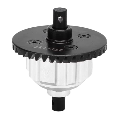 RC Car Rear Diff Gear, 1/10 Differential Gear Replacement for with Cr Steel High Hardness Easy Installation (Silver) - color: Silver