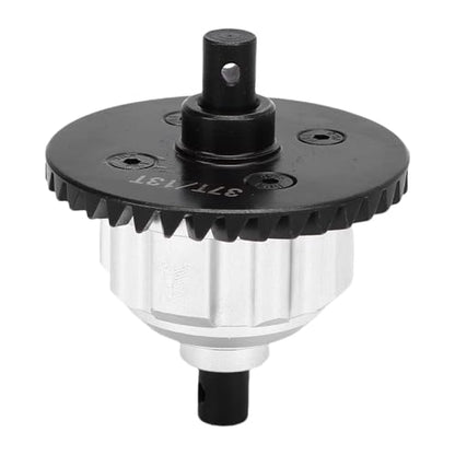 RC Car Rear Diff Gear, 1/10 Differential Gear Replacement for with Cr Steel High Hardness Easy Installation (Silver) - color: Silver