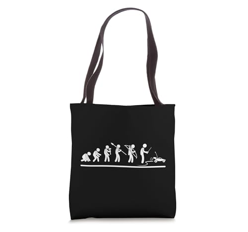 RC Car Driver Evolution Funny Remote Control Racing Tote Bag