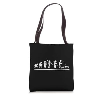 RC Car Driver Evolution Funny Remote Control Racing Tote Bag