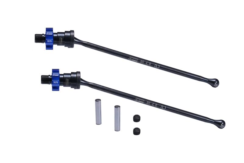4140 Medium Carbon Steel Front Or Rear Driveshaft with 7075 Alloy Hex for Traxxas 1:5 XRT 8S 78086-4 / XRT Ultimate 8S 78097-4 / X Maxx Ultimate 8S 77097-4 / X Maxx 8S WideMAXX #7895 Upgrades - Blue