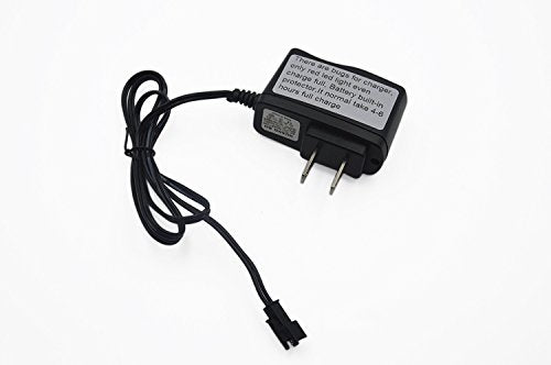 Blomiky 4.8V Charger Power Adapter SM2P Plug Connector for Off-Road Rock Through C181 C182 C185 RC Trucks and RC Boat C181 Charger