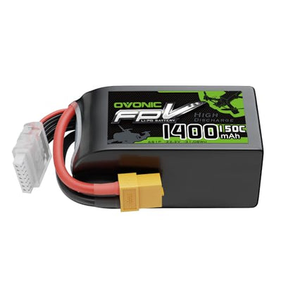 OVONIC 22.2V 150C 1400mAh 6S Lipo Battery with XT60 Plug