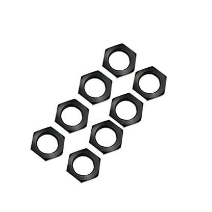 8pcs Alloy Wheel Nuts 17mm Thread 1.0 for Arrma 6s 3s Typhon Notorious Kraton Outcast Talion Infraction Limitless Felony Mojave Wheel Nuts Parts Black