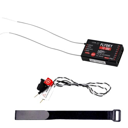 Flysky FS-SR8 Receiver, 2.4GHz 8 Channel Remote Control Receiver Compatible with Flysky FS-ST8 RC Transmitter for RC Cars, Boats and Helicopters (FS-SR8 Receiver) - style: FS-SR8 Receiver