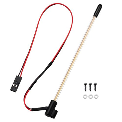 2PCS LED Whip Light Side Fixed for 1/18 SCX24 1/24 Deadbolt JLU C10 TRX4M(Blue) - color: Blue