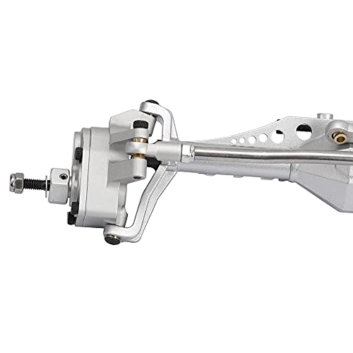 1/10 RC Car Aluminum Alloy Front Portal Axle Assemble for Capra 1.9 UTB AXI03004 RC Crawler Upgrades (Silver) - color: Silver