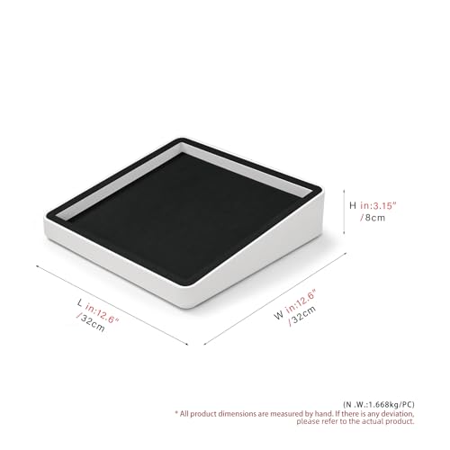 Oirlv Black Microfiber Jewelry Display Tray | Soft Black Microfiber Material, Modular Design Accepts Inserts, Perfect for Professional Showcases,Modular Organizer Base - style: P13725