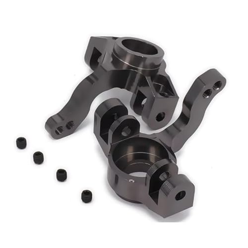 RC Steering Knuckle Block for Axial for Yeti 1/10 Aluminum Steering Knuckles Hub Carrier(l/r) Ax90026 Rc for Desert for Buggy Car Parts(Titanium) - size: Titanium
