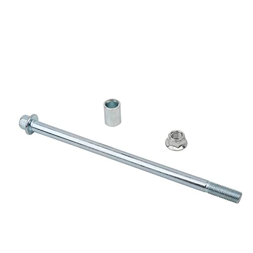 Mokuo 10 * 200mm(0.39″*7.87″) Front Rear Axle with Bushing 20mm Fit for Motorcycle Pit Dirt Bike Moped Scooter QUAD ATV Mini Bike Parts - size: 10-200
