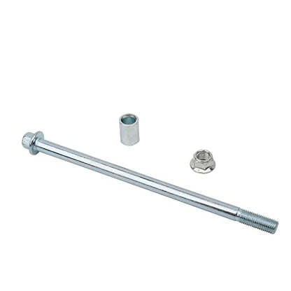 Mokuo 10 * 200mm(0.39″*7.87″) Front Rear Axle with Bushing 20mm Fit for Motorcycle Pit Dirt Bike Moped Scooter QUAD ATV Mini Bike Parts - size: 10-200