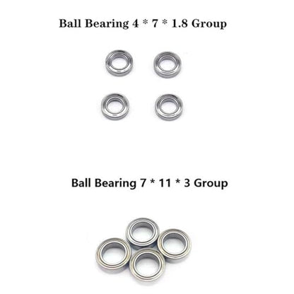 Bearing Kit for Wltoys 144001 144002 144010 124016 124017 124018 124019 rc Car Spare Parts Accessories 20Pcs Ball Bearing Set
