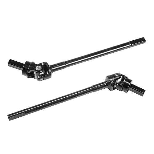 AMK Steel Front Thickened Capra Driveshaft 4.4mm Bold UTB10 CVD Drive Shaft for 1/10 RC Crawler Axial Capra F9 Portal Axle Upgrades - color: Front