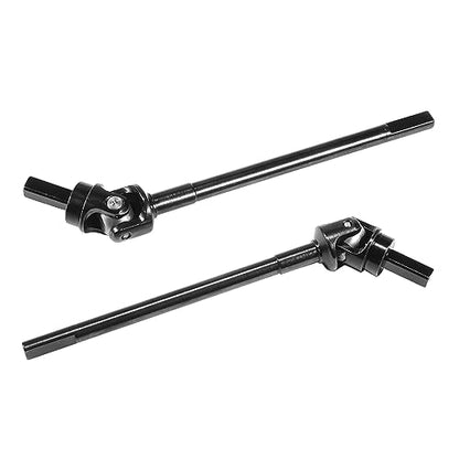 AMK Steel Front Thickened Capra Driveshaft 4.4mm Bold UTB10 CVD Drive Shaft for 1/10 RC Crawler Axial Capra F9 Portal Axle Upgrades - color: Front
