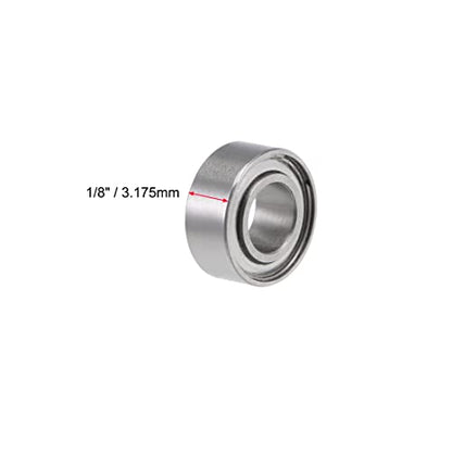 uxcell R155ZZ Deep Groove Ball Bearing 5/32-inchx5/16-inchx1/8-inch Shielded Z2 Lever Bearings 10pcs - size: 5/32"x5/16"x1/8"