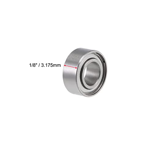 uxcell R155ZZ Deep Groove Ball Bearing 5/32-inchx5/16-inchx1/8-inch Shielded Z2 Lever Bearings 10pcs - size: 5/32"x5/16"x1/8"