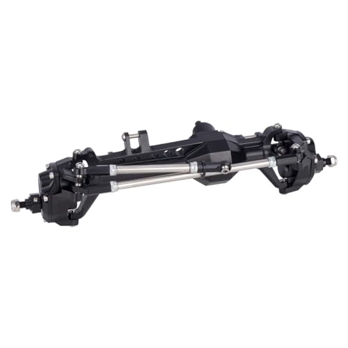Machined Aluminum Front and Rear Portal Axle for 1/10 RC Crawler Vanquish VS4-10 Phoenix F10 LCG Chassis Upgrade Parts (Black Portal Axles)